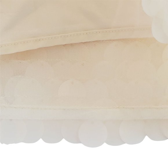 Lovers + Friends Gimme All the Deets Raine Crop Top Shell Beige Sz L - Picture 8 of 10